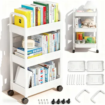 Dílenský regál Plastový skladový regál Bedee 72 x 24 x 37,5 cm, nosnost 5 kg na polici