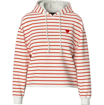 Dámská móda Mikina Pieces Creme/ Rot 7820069 S