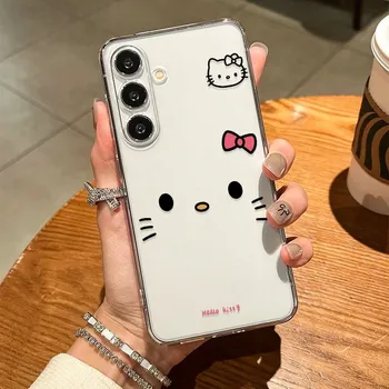 Pouzdro na mobilní telefon Pouzdro na telefon pro Samsung Galaxy S25 s motivem Hello Kitty