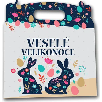 Dárkový potravinový koš LIPOO VELIKONOČNÍ BOX PRO VELKÉ KOLEDNÍKY