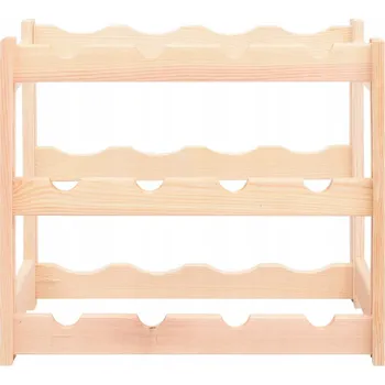 Stojan na víno Stojan na víno vidaXL dřevěný 43x25x38 cm