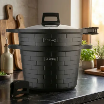 Hrnec STARKE PRO BRICK MARBLE nepřilnavý pařák 6,3 l