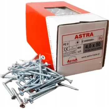 Vrták Šrouby do dřeva a desek Astra 4x50 pozink 500 ks