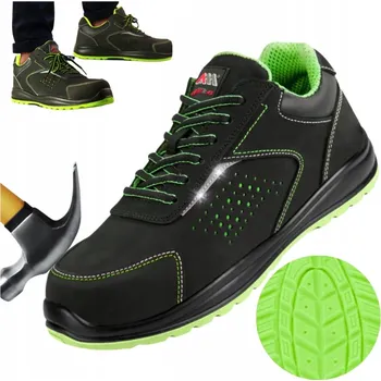 Pracovní obuv Pracovní polobotky ART.MAS Avangarde green, semišové, velikost 43