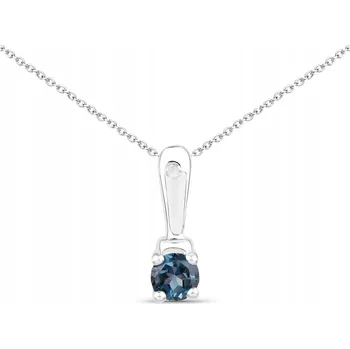 Náhrdelník Dámský stříbrný náhrdelník Prana s topazem, 45 cm