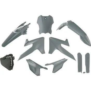 Tlumič řízení RACETECH (RTECH) 2025/12 sada plastů s kryty teleskopů TRIUMPH TF 250 X 24-26, TF 450 RC 25-26 barva šedá (RACETECH (RTECH) 2025/12 sada plastů s kryty teleskopů TRIUMPH TF 250 X 24-26, TF 450 RC 25-26 barva šedá)