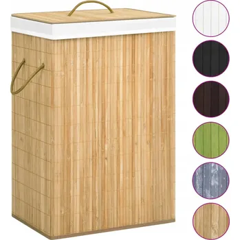 Volně stojící koš na prádlo VidaXL 72 l, béžový