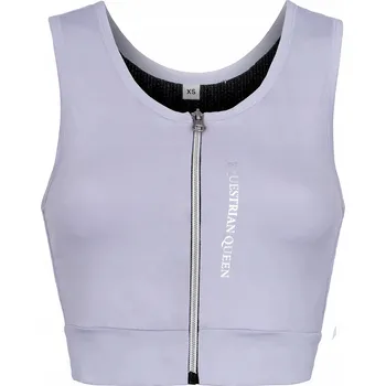 Dámské tričko Dámské jezdecké tričko crop top EQUESTRIAN QUEEN Adeline 25SS fialové S
