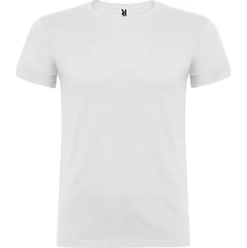 Pánské tričko Pánské tričko Pánské bavlněné tričko ROLY CA6554 BÍLÁ VELKÁ VELIKOST 3XL