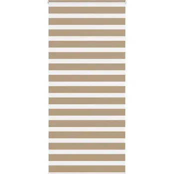 Roleta vidaXL Zebra roleta šířka látky 100,9 cm polyester [4014184] Barva: sand brown