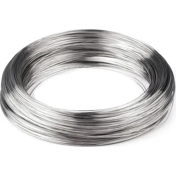 Paměťový drát na náhrdelník Ø15 cm, velké, platina