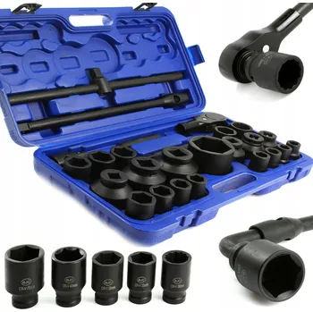 Klíč Uderový nástrčný klíč BJC sada 26 dílů 3/4'' a 1''