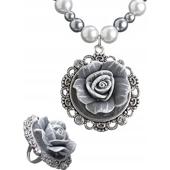 Náhrdelník Prstýnek a náhrdelník Růže Barokní Šperky