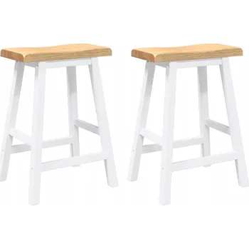 Barová židle Barová Židle VidaXL bílá, odstíny hnědé 60 cm dřevo