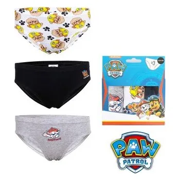 Chlapecké spodní prádlo SADA 3 KS SLIPY TLAPKOVÁ PATROLA - velikost 92