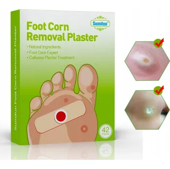 Vrták 42x Náplasti na Odstranění Kuřích Ok na Nohách - Jemná a Účinná Péče