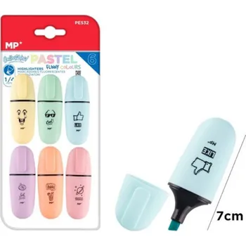 Zvýrazňovač vícebarevný MP 6 ks do školy