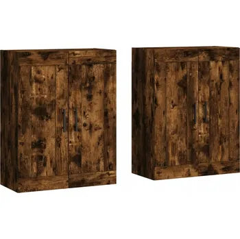 Komoda Závěsné skříňky, 2 ks, kouřový dub, materiál na bázi dřeva