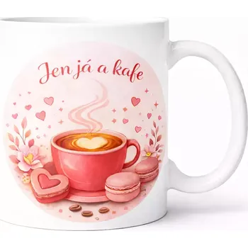 Hrnek s potiskem 330 ml jen já červený červený CZ