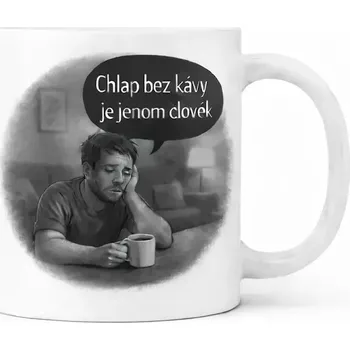 Hrnek 330 ml bez kávy je černý černý CZ