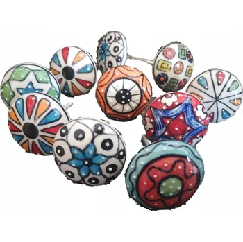 Nábytkové kování Nábytková úchytka knopka, vícebarevná, matná, 4 x 3 x 3 cm