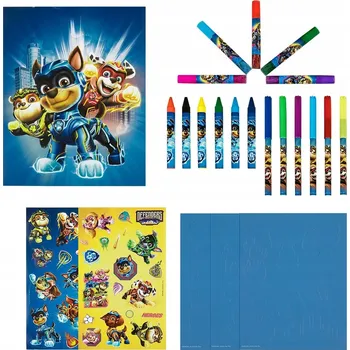 omalovánky VÝBAVA PRO MALÉHO UMĚLCE OMALOVÁNKY S FIXAMI PASTELKAMI IDEÁLNÍ