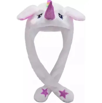 Pokrývka hlavy Plyšová čepice Funky Animal Jednorožec