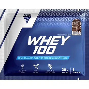 Protein Protein syrovátkový koncentrát - WPC Trec Nutrition prášek 30 g příchuť čokoláda