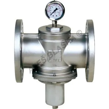 Instalatérský materiál SECTORIEL - Francie | Redukční přírubový nerezový ventil přetlakový - regulátor tlaku (pojišťovák příruba) - DN25 , 1-6 bar 2450