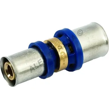 Fitinka GENERAL FITTINGS - Itálie | H-LINE lisovací přímá spojka oboustranná redukovaná, PRESS (pro PEX-AL, plastohliníkové trubky) - 26x20 H1701R