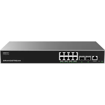 Switch Grandstream GWN7811 L3 Managed Network Switch 8 portů / 2 SFP+, VLAN, DHCP, Stacking