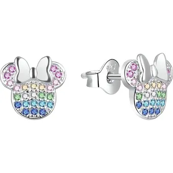 Šperk Třpytivé stříbrné náušnice Minnie AGT-ED021PC Agato