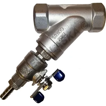 Nerezový dřez Nerezový filtr Y s odkalením s nerez sítkem - NEREZ - INOX, lapač nečistot - 2" 357ODK