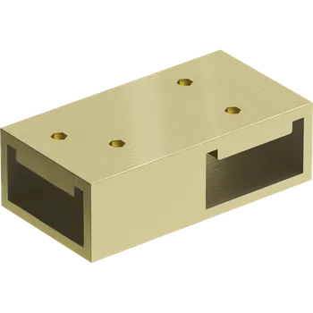 Mexen T spoj pro Kioto WALK-IN sprchové stěny 8mm, zlatá matná, 800-09-55