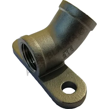 Fitinka Koleno nástěnné nerezové 45°, nástěnka NEREZ závitové - vnitřní závity - INOX - 1/2" TYP301W45