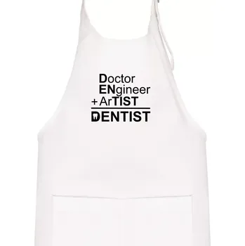 Kuchyňská zástěra Co znamená dentist - Dětská zástěra na vaření - Univerzální velikost ( Bílá )