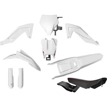 Tlumič řízení RACETECH (RTECH) 2025/12 sada plastů s kryty teleskopů i sedloM TALARIA STING MX4 / MX5 / TL 4000 / 5500 23-25 barva bílá (RACETECH (RTECH) 2025/12 sada plastů s kryty teleskopů i sedloM TALARIA STING MX4 / MX5 / TL 4000 / 5500 23-25 barva bílá)