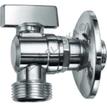 Vodovodní kohout Kohout kulový rohový 1/2"x3/4" pračkový (roháček k myčce) - chrom 555 CR