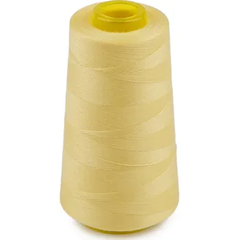 Nit Polyesterové nitě pro overlocky i klasické šití návin 3000 yards PES 40S/2, barva 10 (134) žlutá světlá