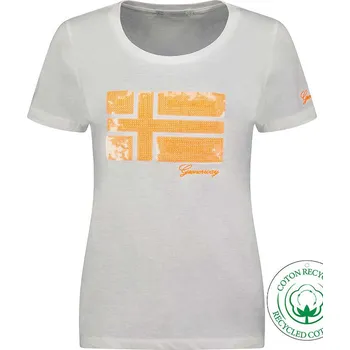 Dámské tričko Tričko Geographical Norway Weiß 6595469 L