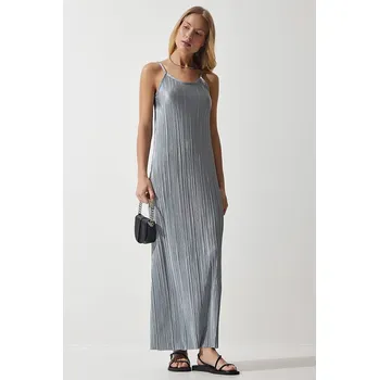 Dámské šaty Šaty Happiness Istanbul Silber 9754784 36