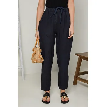 Dámské kalhoty Rodier Lin Dunkelblau 3709908 XL/XXL
