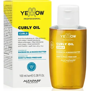 Vlasová regenerace Yellow Alfaparf Curls Zklidňující olej pro kudrnaté vlasy 100 ml