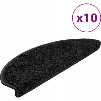 Nášlap na schod Nášlapy na schody , 10 ks , 65x21x4 cm, černé