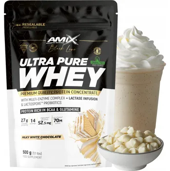 Protein Ultra Pure Whey Syrovátkový koncentrát Mléčná bílá čokoláda 500g