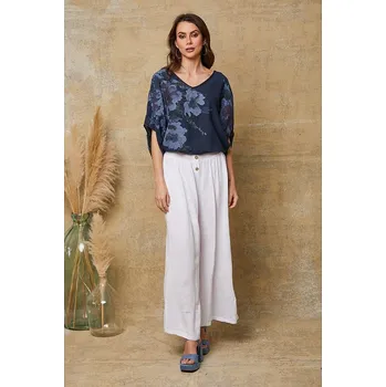 Dámské kalhoty Fleur de Lin Weiß 870270 S