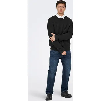 Pánský svetr Svetr ONLY & SONS Schwarz 689709 XXL