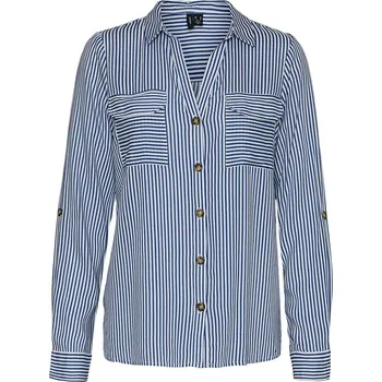 Dámská košile Košile Vero Moda Blau/ Weiß 4340757 M
