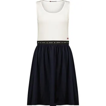 Dámské šaty Šaty Geographical Norway Weiß/ Dunkelblau 246773 XL