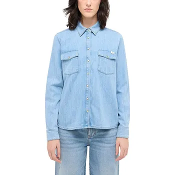 Oblečení a móda Košile Mustang Hellblau 9734997 40